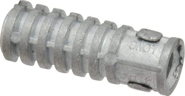 Powers Fasteners - 1/2" Diam, 1/2" Drill, Lag Shield Concrete Anchor - Zamac Alloy, Zinc-Plated Finish, Flat Head - Industrial Tool & Supply