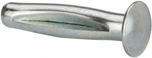 Powers Fasteners - 3/8" Diam, 3/8" Drill, 2" OAL, 1" Min Embedment Split-Drive Concrete Anchor - Steel, Zinc-Plated Finish, Round Head - Industrial Tool & Supply