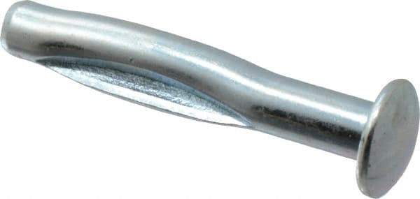 Powers Fasteners - 3/8" Diam, 3/8" Drill, 2-1/2" OAL, 1-9/16" Min Embedment Split-Drive Concrete Anchor - Steel, Zinc-Plated Finish, Round Head - Industrial Tool & Supply