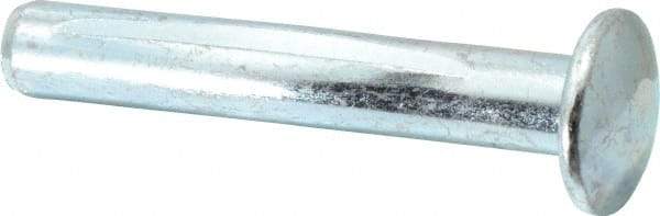 Powers Fasteners - 1/2" Diam, 1/2" Drill, 3" OAL, 3-3/8" Min Embedment Split-Drive Concrete Anchor - Steel, Zinc-Plated Finish, Round Head - Industrial Tool & Supply