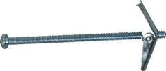 Powers Fasteners - 1/4" Screw, 1/4" Diam, 5" Long, Toggle Bolt Drywall & Hollow Wall Anchor - 5/8" Drill, Zinc Plated, Steel, Grade Zamac 7, Use in Drywall & Wallboard - Industrial Tool & Supply