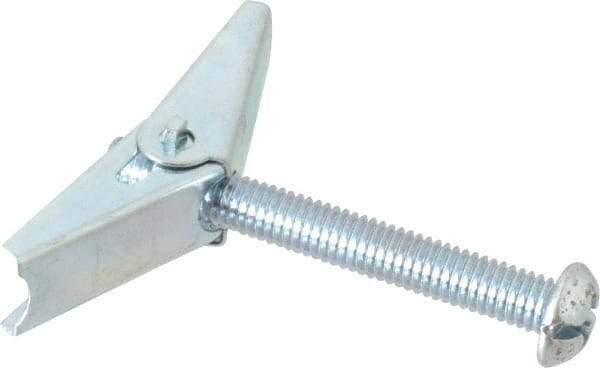 Powers Fasteners - 3/8" Screw, 3/8" Diam, 3" Long, Toggle Bolt Drywall & Hollow Wall Anchor - 7/8" Drill, Zinc Plated, Steel, Grade Zamac 7, Use in Drywall & Wallboard - Industrial Tool & Supply