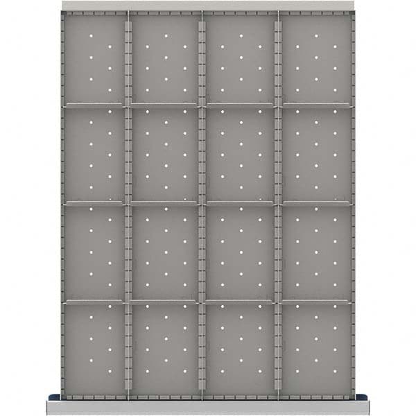 LISTA - 16-Compartment Drawer Divider Layout for 3.15" High Drawers - Industrial Tool & Supply