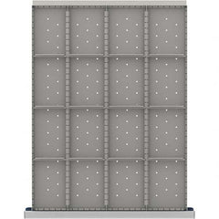 LISTA - 16-Compartment Drawer Divider Layout for 3.15" High Drawers - Industrial Tool & Supply