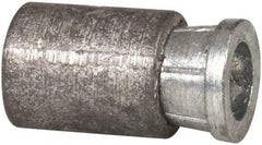 Powers Fasteners - 5/16" Diam, 5/16" Drill, 4-1/2" Min Embedment Caulk-In Concrete Anchor - Lead Alloy (Caulking Sleeve)/Zamac Alloy (Cone), Flat Head - Industrial Tool & Supply