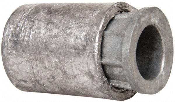 Powers Fasteners - 1/4-20, 1/2" Diam, Caulk-In Concrete Anchor - 7/8" Min Embedment, Lead Alloy (Caulking Sleeve)/Zamac Alloy (Cone), Flat Head - Industrial Tool & Supply