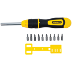 STANLEY® 11 Piece Multi-Bit Ratcheting Screwdriver Set - Industrial Tool & Supply