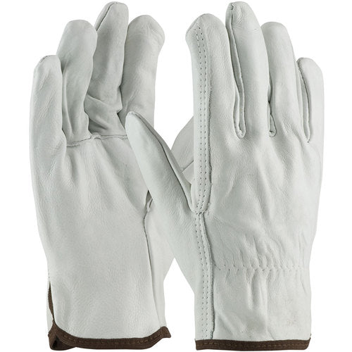 ‎68-101/L Leather Drivers Gloves - Top Grain Cowhide Leather Drivers - Superior Grade - Straight Thumb - Exact Industrial Supply