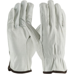 ‎68-103/M Leather Drivers Gloves - Top Grain Cowhide Leather Drivers - Regular Grade - Straight Thumb - Exact Industrial Supply
