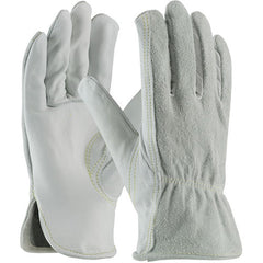 ‎68-163SB/S Leather Drivers Gloves - Top Grain Cowhide Drivers - Reg Grd - Split Bk - Key Thumb - Kevlar Stitch - Exact Industrial Supply