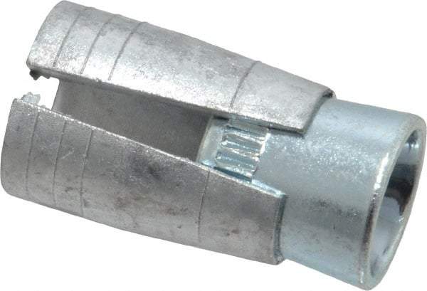 Powers Fasteners - 3/8" Diam, 5/8" Drill, 1-5/16" OAL, 3/4" Min Embedment Drop-In Concrete Anchor - Steel (Cone)/Zamac Alloy (Body), Zinc-Plated Finish - Industrial Tool & Supply