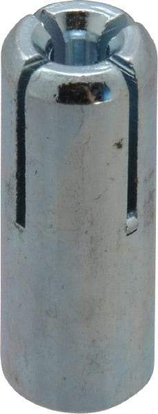 Powers Fasteners - 1/4" Diam, 3/8" Drill, 1" Min Embedment Drop-In Concrete Anchor - Grade 5 Steel, Zinc-Plated Finish, 7/16" Thread Length - Industrial Tool & Supply