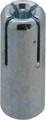 Powers Fasteners - 1/4" Diam, 3/8" Drill, 1" Min Embedment Drop-In Concrete Anchor - Grade 5 Steel, Zinc-Plated Finish, 7/16" Thread Length - Industrial Tool & Supply