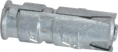 Powers Fasteners - 1/4" Diam, 1/2" Drill, 1-5/16" OAL, 3-3/8" Min Embedment Single Expansion Concrete Anchor - Zamac Alloy, Flat Head - Industrial Tool & Supply