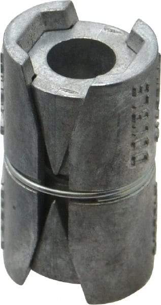 Powers Fasteners - 3/8" Diam, 3/4" Drill, 2" OAL, 2" Min Embedment Double Expansion Concrete Anchor - Zamac Alloy, Flat Head - Industrial Tool & Supply