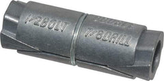 Powers Fasteners - 1/2" Diam, 7/8" Drill, 2-1/2" OAL, 2" Min Embedment Double Expansion Concrete Anchor - Zamac Alloy, Flat Head - Industrial Tool & Supply