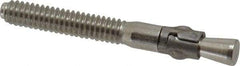 Powers Fasteners - 1/4" Diam, 1/4" Drill, 2-1/4" OAL, 7/8" Min Embedment Wedge Expansion Concrete Anchor - 304 Stainless Steel, Hex Nut Head, Hex Drive, 1-1/4" Thread Length - Industrial Tool & Supply