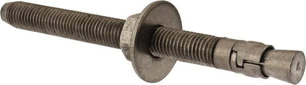 Powers Fasteners - 3/4" Diam, 3/4" Drill, 8-1/2" OAL, 1-1/8" Min Embedment Wedge Expansion Concrete Anchor - 304 Stainless Steel, Hex Nut Head, Hex Drive, 6-5/8" Thread Length - Industrial Tool & Supply