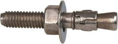 Powers Fasteners - 3/8" Diam, 3/8" Drill, 2-1/4" OAL, 3-3/8" Min Embedment Wedge Expansion Concrete Anchor - 316 Stainless Steel, Hex Nut Head, Hex Drive, 1-1/4" Thread Length - Industrial Tool & Supply