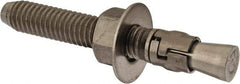 Powers Fasteners - 3/8" Diam, 3/8" Drill, 2-3/4" OAL, Wedge Expansion Concrete Anchor - 316 Stainless Steel, Hex Nut Head, Hex Drive, 1-5/8" Thread Length - Industrial Tool & Supply