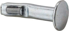 Powers Fasteners - 1/4" Diam, 1/4" Drill, 1" OAL, 1-1/4" Min Embedment Split-Drive Concrete Anchor - Grade 8.2 Steel, Zinc-Plated Finish, Mushroom Head - Industrial Tool & Supply