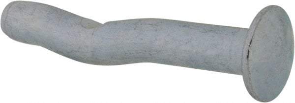 Powers Fasteners - 1/4" Diam, 1/4" Drill, 1-1/2" OAL, 1" Min Embedment Split-Drive Concrete Anchor - Grade 8.2 Steel, Zinc-Plated Finish, Mushroom Head - Industrial Tool & Supply