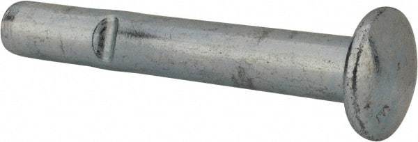 Powers Fasteners - 1/2" Diam, 1/2" Drill, 3-1/2" OAL, Split-Drive Concrete Anchor - Grade 8.2 Steel, Zinc-Plated Finish, Mushroom Head - Industrial Tool & Supply