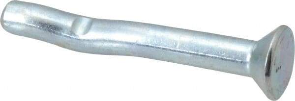 Powers Fasteners - 1/4" Diam, 1/4" Drill, 2" OAL, Split-Drive Concrete Anchor - Grade 8.2 Steel, Zinc-Plated Finish, Flat Head - Industrial Tool & Supply