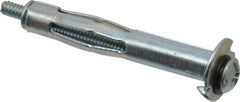 Powers Fasteners - 1/8" Screw, 5/16" Diam, 2-1/4" Long, 5/8 to 1" Thick, Sleeve Drywall & Hollow Wall Anchor - 5/16" Drill, Zinc Plated, Steel, Grade 5, Use in Concrete, & Masonry, Drywall, Plywood & Wallboard - Industrial Tool & Supply