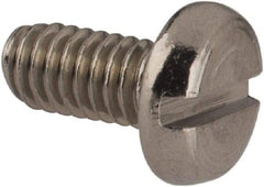 Value Collection - M2.5x0.45 Metric Coarse, 5mm Length Under Head Slotted Drive Machine Screw - Pan Head, Grade 18-8 Stainless Steel, Uncoated, Without Washer - Industrial Tool & Supply