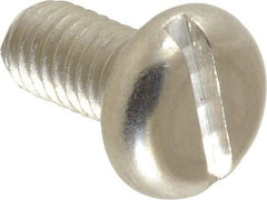 Value Collection - M6x1.00 Metric Coarse, 12mm Length Under Head Slotted Drive Machine Screw - Pan Head, Grade 18-8 Stainless Steel, Uncoated, Without Washer - Industrial Tool & Supply