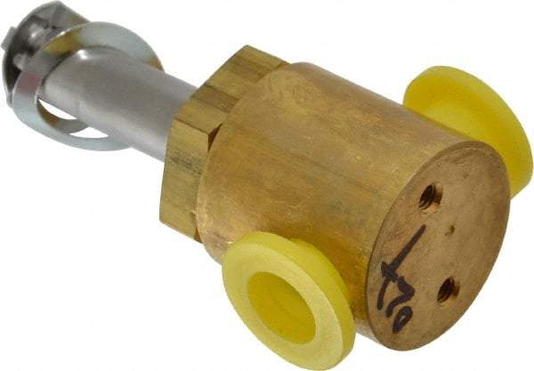 Parker - 1/4" Port, Two Way, Direct Acting, Brass Solenoid Valve - Normally Closed, 65 Max PSI, NBR Seal - Industrial Tool & Supply