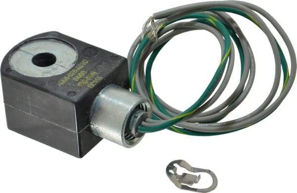 Parker - 24 Volt, 18 Coil Lead Length, Class F, Solenoid Coil - 6.0 Watt, NEMA 4X Enclosure, Use with Parker Skinner Gold Ring Series Valves - Industrial Tool & Supply