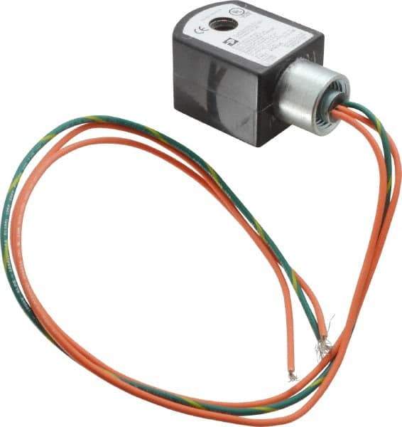 Parker - 120 Volt, 18 Coil Lead Length, Class F, Solenoid Coil - 6.0 Watt, NEMA 4X Enclosure, Use with Parker Skinner Gold Ring Series Valves - Industrial Tool & Supply