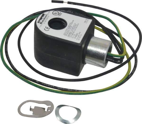 Parker - 24 Volt, 18 Coil Lead Length, Class F, Solenoid Coil - 11.0 Watt, NEMA 4X Enclosure, Use with Parker Skinner Gold Ring Series Valves - Industrial Tool & Supply