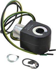 Parker - 12 Volt, 18 Coil Lead Length, Class F, Solenoid Coil - 11.5 Watt, NEMA 4X Enclosure, Use with Parker Skinner Gold Ring Series Valves - Industrial Tool & Supply