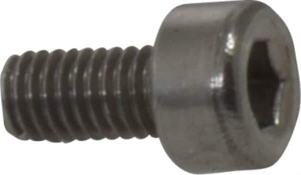 Value Collection - M3x0.50 Metric Coarse Hex Socket Drive, Socket Cap Screw - Grade 18-8 & Austenitic A2 Stainless Steel, Fully Threaded, 6mm Length Under Head - Industrial Tool & Supply