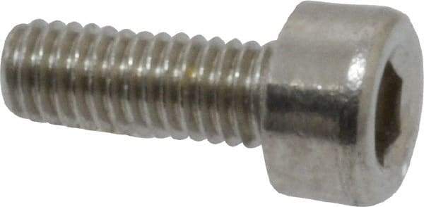 Value Collection - M3x0.50 Metric Coarse Hex Socket Drive, Socket Cap Screw - Grade 18-8 & Austenitic A2 Stainless Steel, Fully Threaded, 8mm Length Under Head - Industrial Tool & Supply