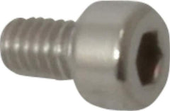 Value Collection - M4x0.70 Metric Coarse Hex Socket Drive, Socket Cap Screw - Grade 18-8 & Austenitic A2 Stainless Steel, Fully Threaded, 6mm Length Under Head - Industrial Tool & Supply