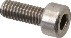 Value Collection - M4x0.70 Metric Coarse Hex Socket Drive, Socket Cap Screw - Grade 18-8 & Austenitic A2 Stainless Steel, Fully Threaded, 10mm Length Under Head - Industrial Tool & Supply
