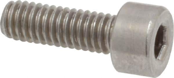 Value Collection - M4x0.70 Metric Coarse Hex Socket Drive, Socket Cap Screw - Grade 18-8 & Austenitic A2 Stainless Steel, Fully Threaded, 12mm Length Under Head - Industrial Tool & Supply