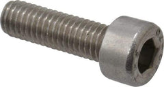 Value Collection - M5x0.80 Metric Coarse Hex Socket Drive, Socket Cap Screw - Grade 18-8 & Austenitic A2 Stainless Steel, Fully Threaded, 16mm Length Under Head - Industrial Tool & Supply