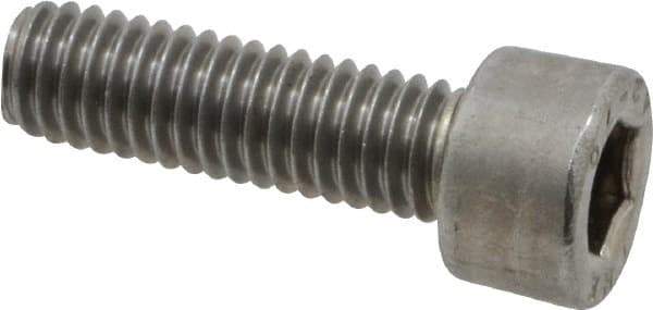 Value Collection - M6x1.00 Metric Coarse Hex Socket Drive, Socket Cap Screw - Grade 18-8 & Austenitic A2 Stainless Steel, Fully Threaded, 20mm Length Under Head - Industrial Tool & Supply