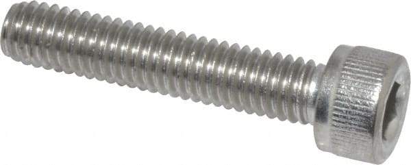 Value Collection - M6x1.00 Metric Coarse Hex Socket Drive, Socket Cap Screw - Grade 18-8 & Austenitic A2 Stainless Steel, Partially Threaded, 30mm Length Under Head - Industrial Tool & Supply