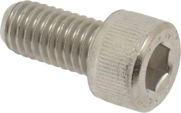 Value Collection - M8x1.25 Metric Coarse Hex Socket Drive, Socket Cap Screw - Grade 18-8 & Austenitic A2 Stainless Steel, Fully Threaded, 16mm Length Under Head - Industrial Tool & Supply