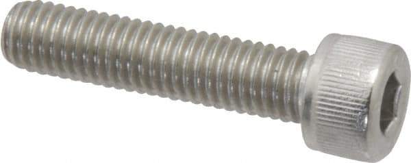 Value Collection - M8x1.25 Metric Coarse Hex Socket Drive, Socket Cap Screw - Grade 18-8 & Austenitic A2 Stainless Steel, Fully Threaded, 35mm Length Under Head - Industrial Tool & Supply