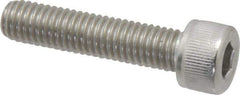 Value Collection - M8x1.25 Metric Coarse Hex Socket Drive, Socket Cap Screw - Grade 18-8 & Austenitic A2 Stainless Steel, Fully Threaded, 35mm Length Under Head - Industrial Tool & Supply