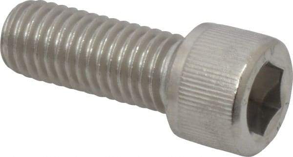 Value Collection - M12x1.75 Metric Coarse Hex Socket Drive, Socket Cap Screw - Grade 18-8 & Austenitic A2 Stainless Steel, Fully Threaded, 30mm Length Under Head - Industrial Tool & Supply