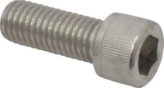 Value Collection - M12x1.75 Metric Coarse Hex Socket Drive, Socket Cap Screw - Grade 18-8 & Austenitic A2 Stainless Steel, Fully Threaded, 30mm Length Under Head - Industrial Tool & Supply