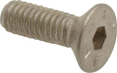 Value Collection - M4x0.70 Metric Coarse Hex Socket Drive, 90° Flat Screw - Grade 18-8 Stainless Steel, Fully Threaded, 12mm OAL - Industrial Tool & Supply